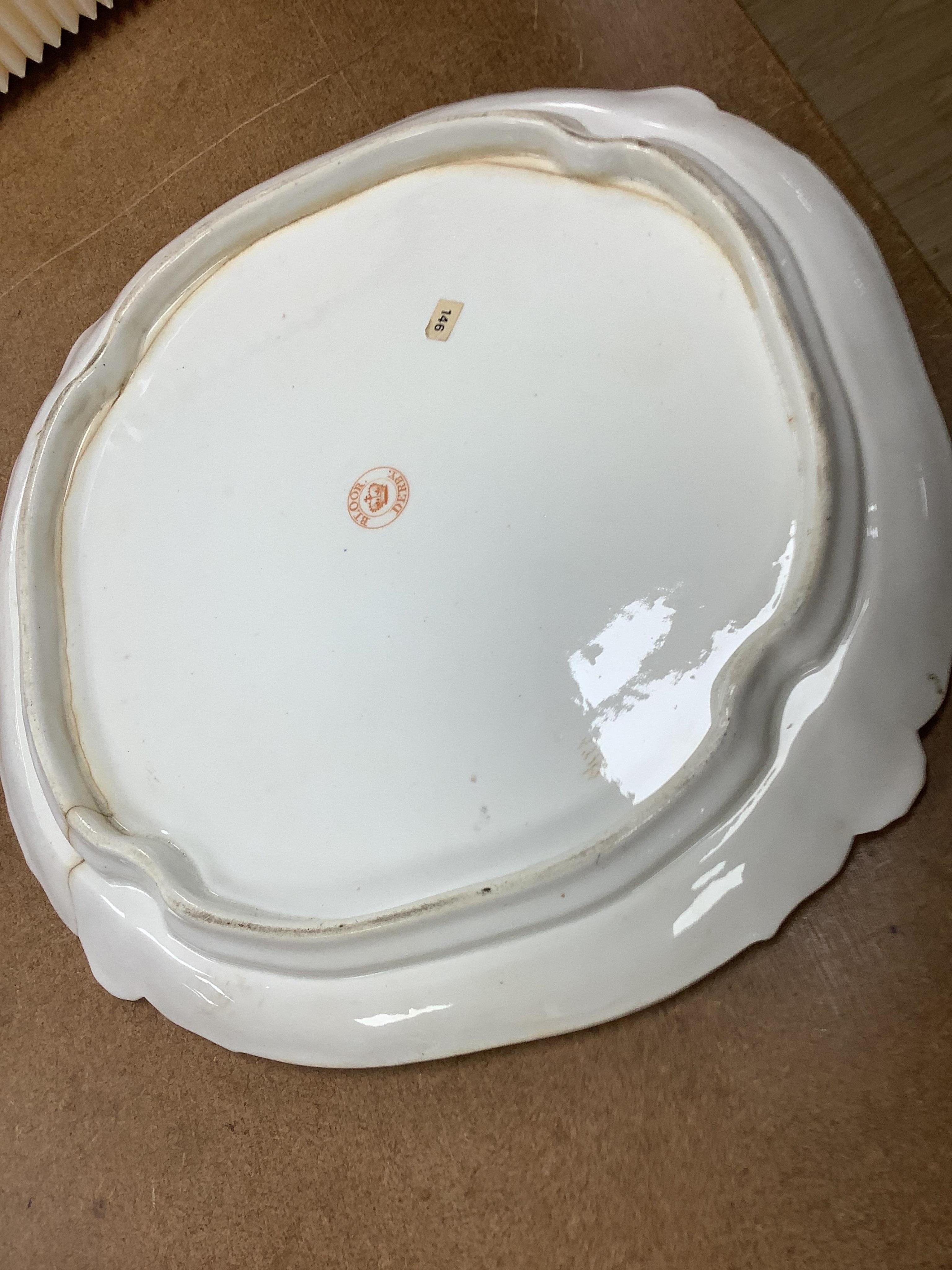A Chamberlains Worcester armorial dessert dish, and a Spode armorial plate ‘The London’, c.1825 (produced for the Captain of the Ship 'The London’), both bearing the arms of the British East India Company, together with